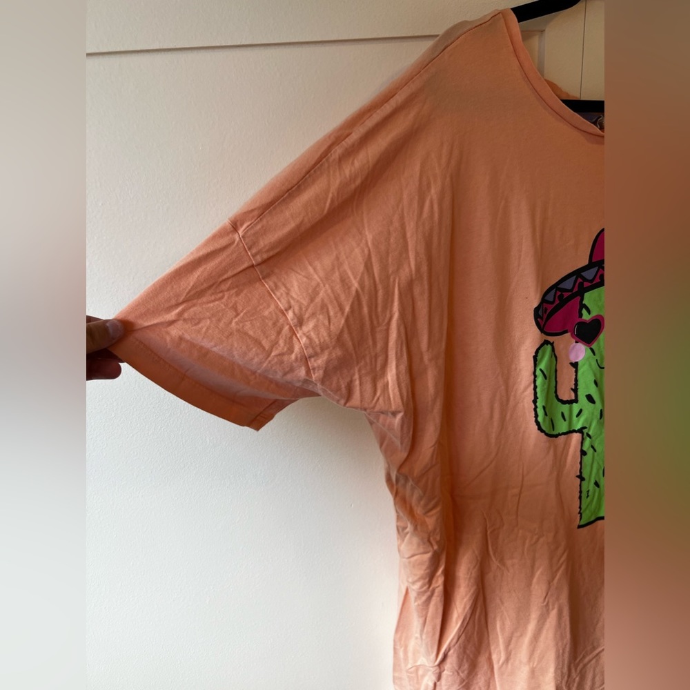 ASOS Women’s Plus Size Nightgown Sleep‎ Shirt Cactus Sombero Size 18 - Picture 7 of 11